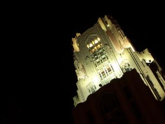 Cathedral of Learning ~ Cathedral of Learning (University of Pittsburgh) at night.