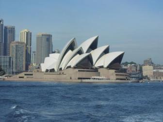 The Sydney Opera House ~   The Sydeny Opera House is one of the great sights that can be seen at the Sydney Harbor.  