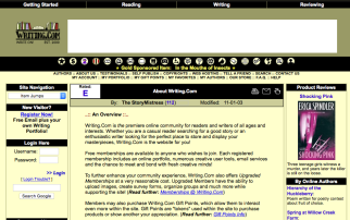 Writing.Com circa 2005... ~ What it looked like way back then.