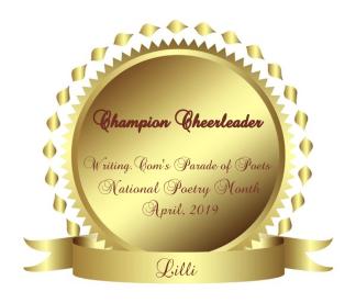 Parade of Poets - Cheerleader Award ~ from  [Link To User gabriellar45] 