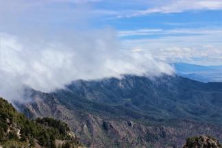 View Of Clouds On The Mountain Tops, from Sandia Peak ~  No description included. 