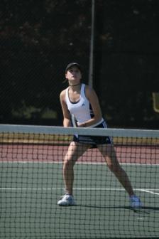 Eye on the ball ~ or was it a bird?  *Smile*.  Laney at Individual State Tennis Championships in Tifton, Georgia