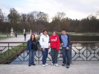 Traveling with good friends ~  Timmy, Mrs. Heins, Anne and I -- Nymphenberg. 