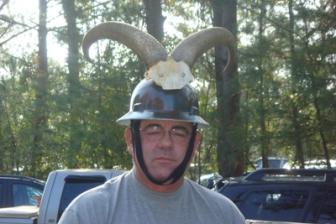 A Rare Mythical Creature ~ I was lucky enough to snap this shot of an extremely rare mythical creature found only in the woods outside Plantersville during the months of the Renaissance Festival. 
I believe his name is Charles, otherwise known as Hubby or Granddad to some.