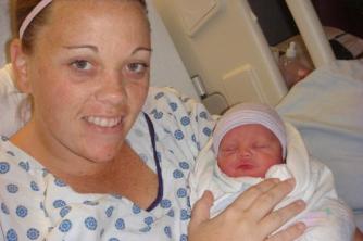 Mom and baby #2 ~ My beautiful daughter, Kristen and Isaiah
