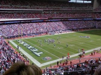 How 'bout them Texans?! ~ On the way to a touchdown!
I took this with my Instinct cellphone. Takes awesome pics for a phone, doesn't it?