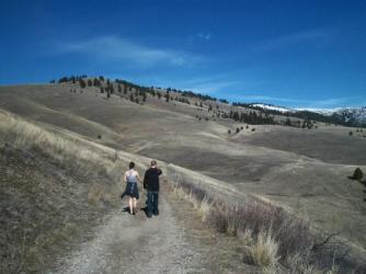 Pattee Creek Canyon ~  South-side of Mt. Sentinel, Montana, March 2010. 

To me it feels like a modern day scene from Bonanza... and Virginia City.