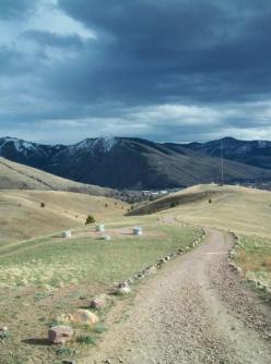 The path down from the North Hills, above Waterworks Hill. ~  March 29, 2010, Missoula, MT. 