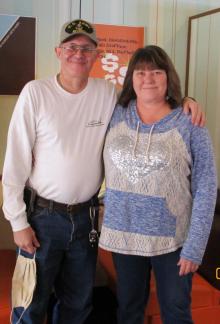 Mikewrites and I  ~   [Link To User mikewrites]  and I at our first ever meet and greet at the Village Inn. It was so wonderful to get to meet him and share breakfast and conversation. 