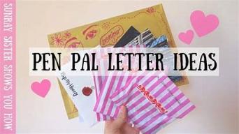 Pen Pal Ideas ~  No description included. 