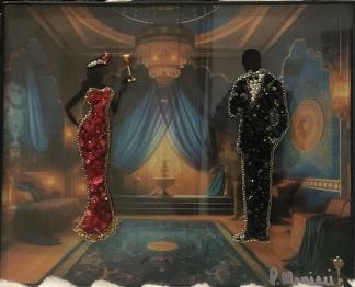  Silhouette Couple  ~ 11/3/2025 - This should totally be up for sale in the lobby of the Ravenswood do you not agree?