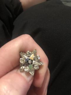 Eastern Star Pin ~ Says FATAL